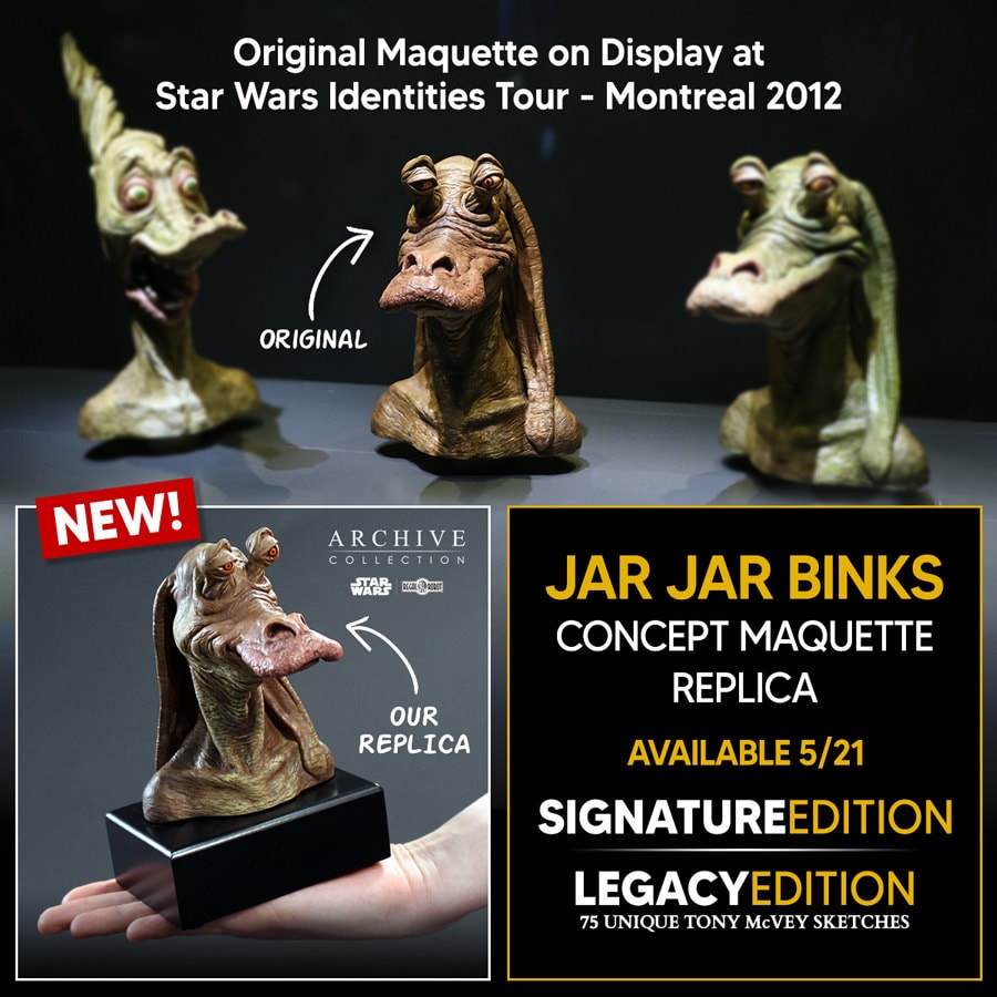 Jar Jar Concept (Signature Edition) Maquette Collector Edition (Prototype Shown) View 17