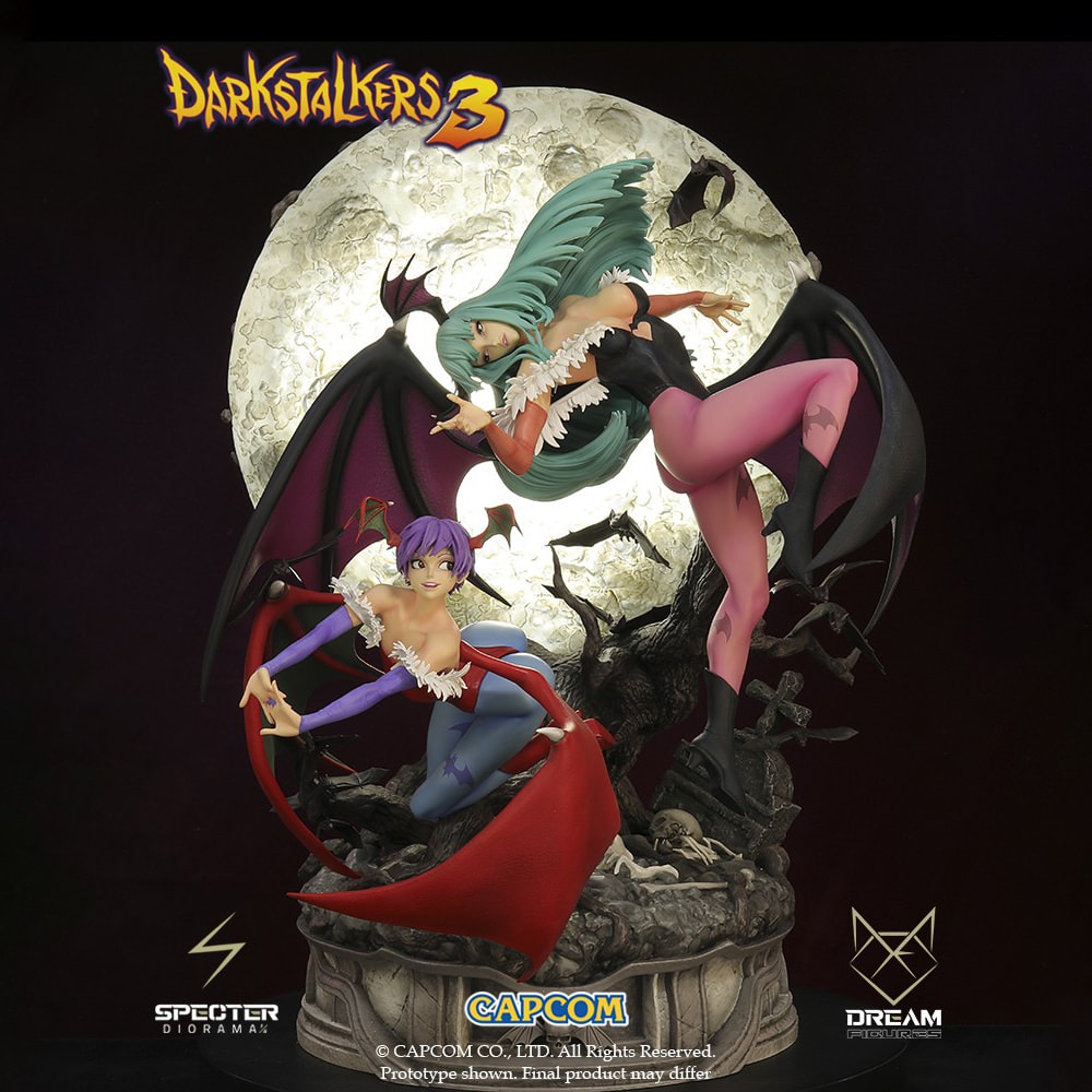 Darkstalkers Morrigan & Lilith Statues  View 1