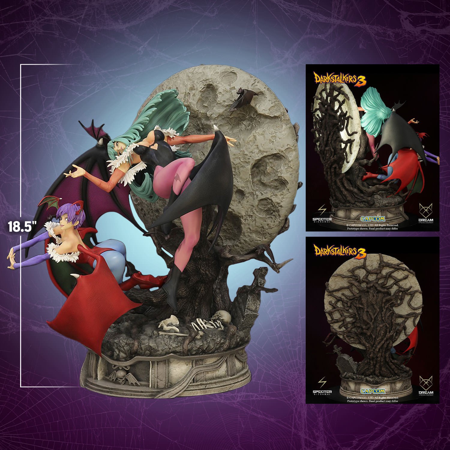 Darkstalkers Morrigan & Lilith Statues  View 2
