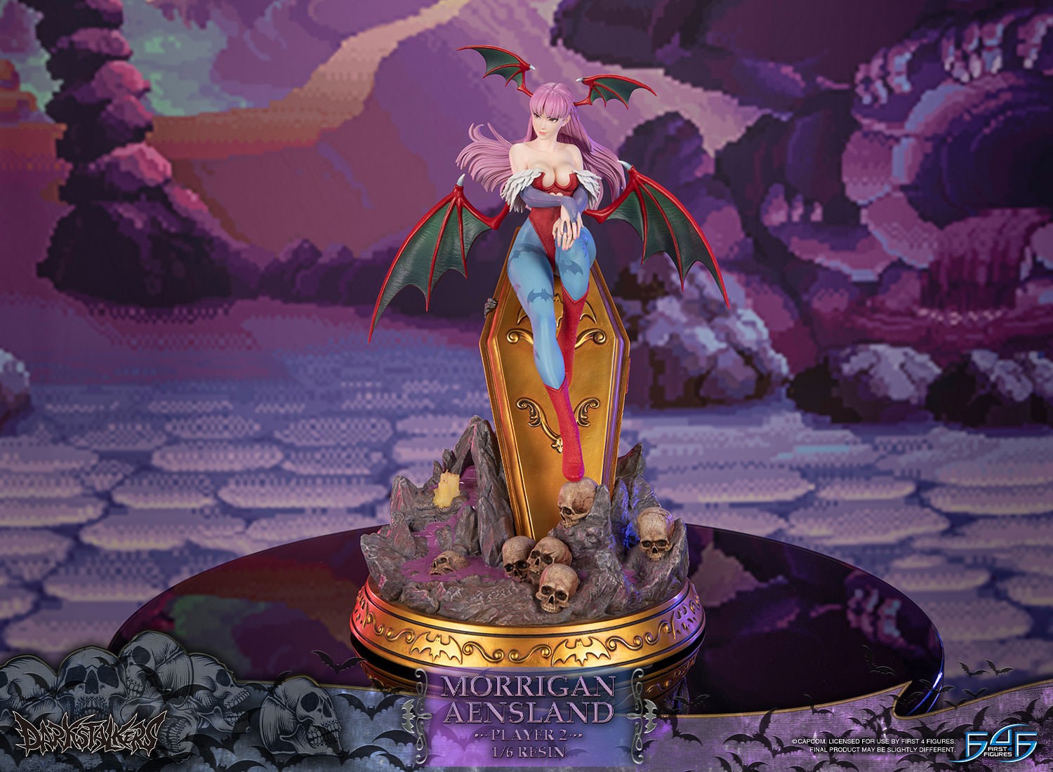 Darkstalkers Morrigan Aensland (Player 2) Statues  (Prototype Shown) View 6
