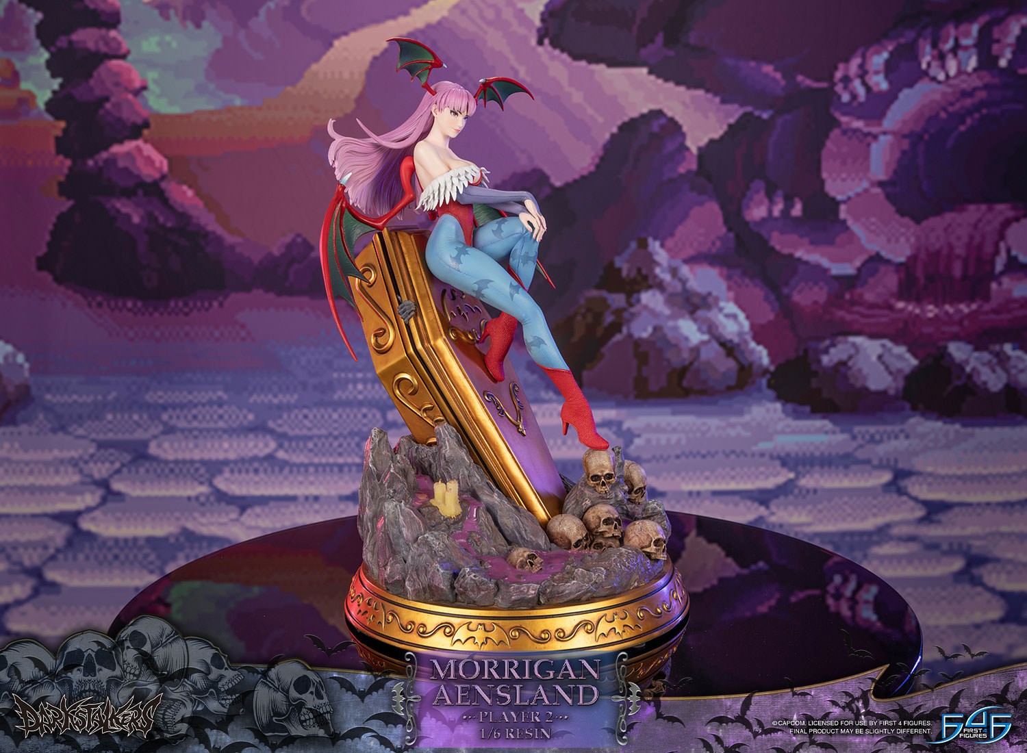 Darkstalkers Morrigan Aensland (Player 2) Statues  (Prototype Shown) View 12