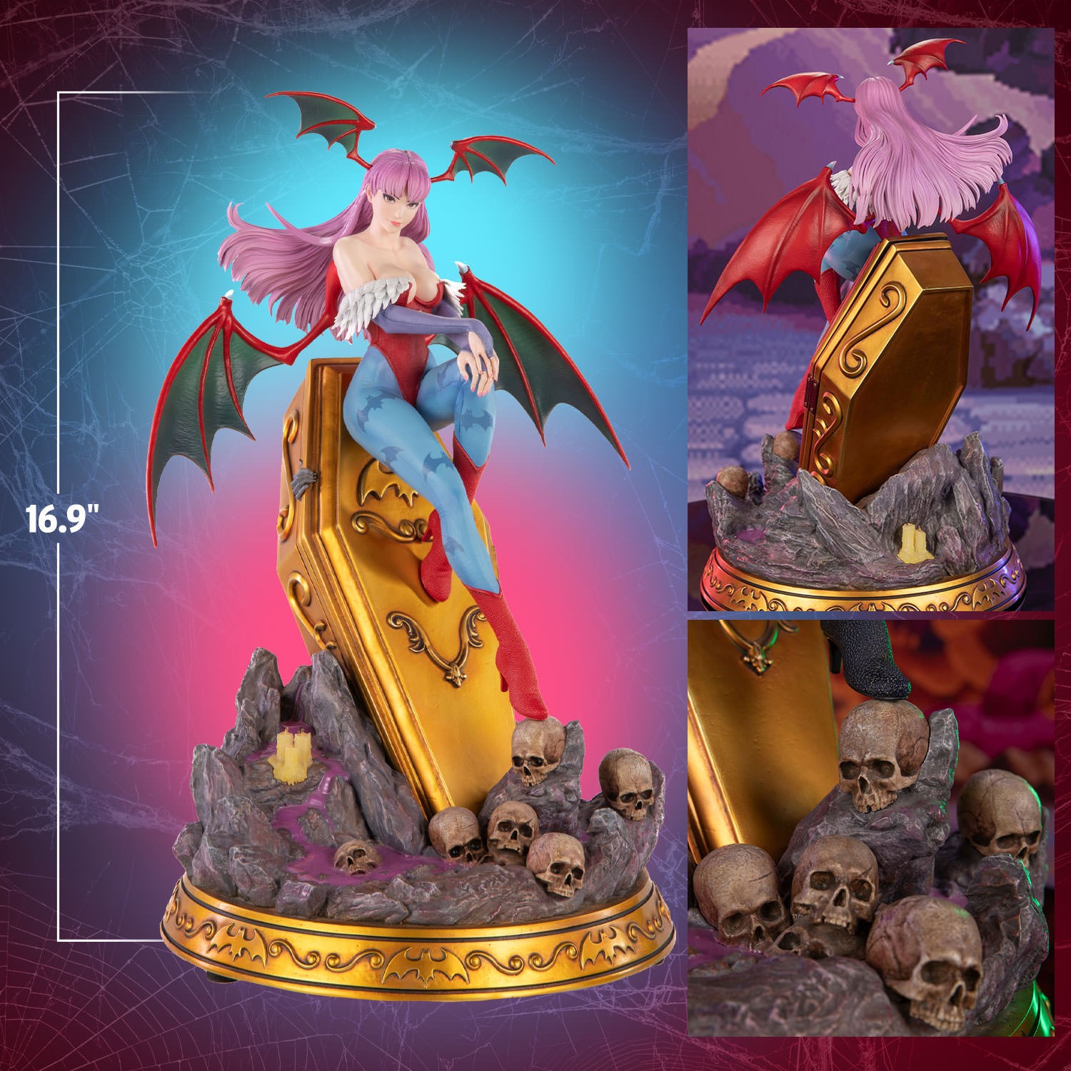 Darkstalkers Morrigan Aensland (Player 2) Statues  (Prototype Shown) View 2