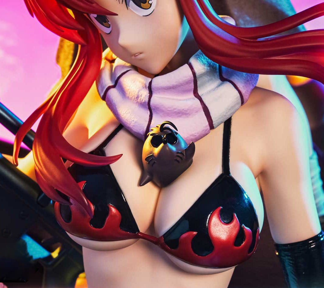 Tengen Toppa Gurren Lagann Kamina, Simon & Yoko with Lagann (Deluxe Bonus Version) Quarter Scale Statue  (Prototype Shown) View 5