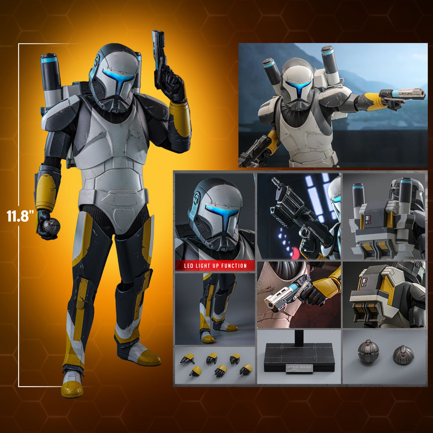 Star Wars Clone Commando Scorch™ Sixth Scale Figure  (Prototype Shown) View 2