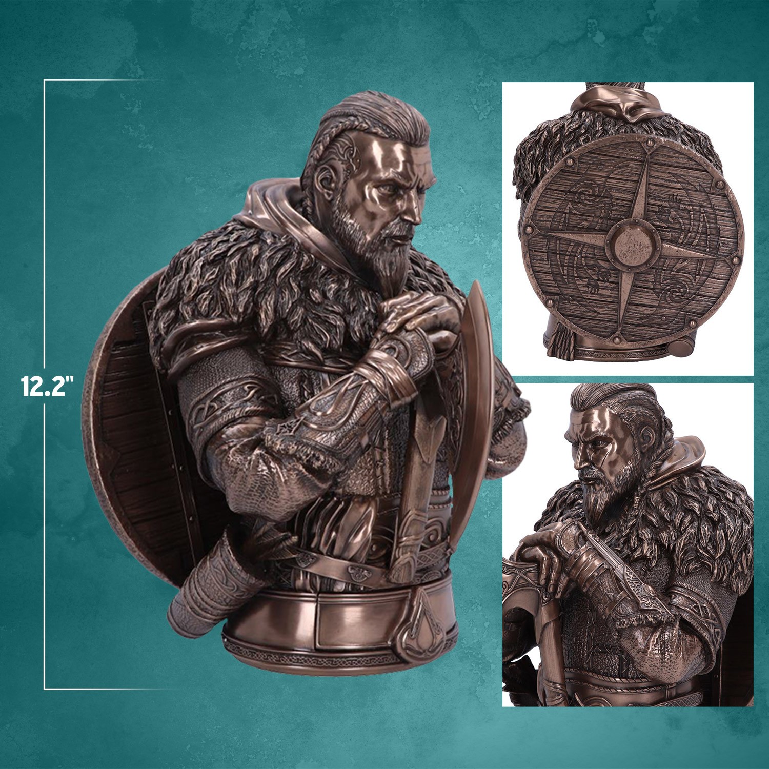Assassins Creed Eivor Bronze Bust  View 2