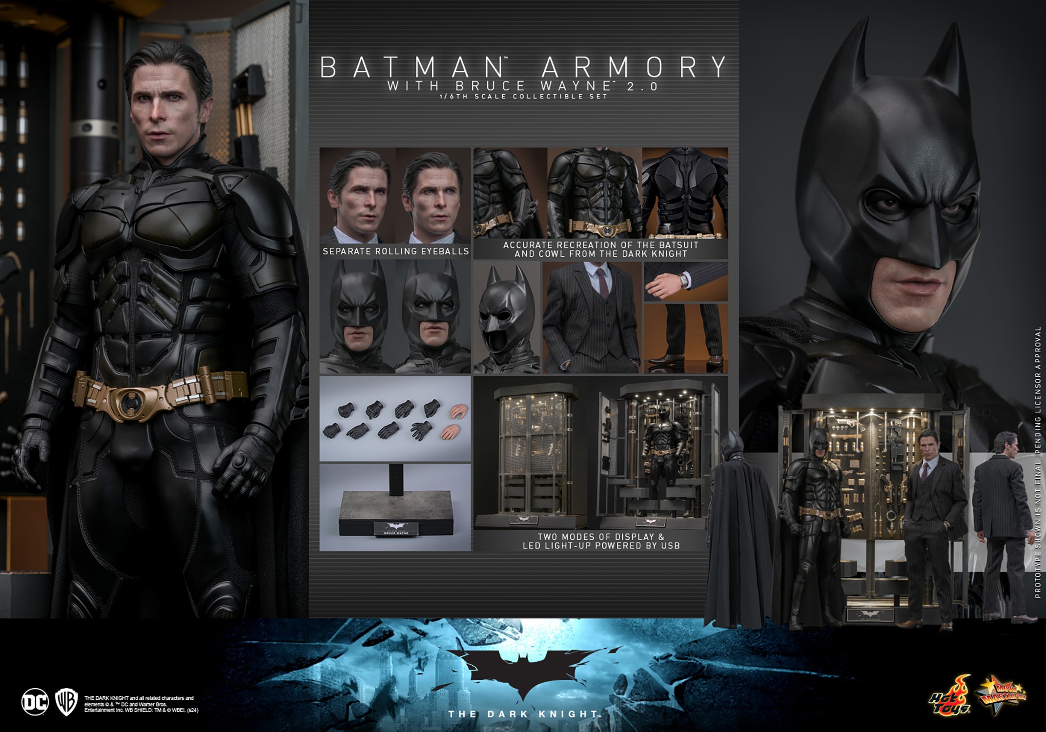 人気新品入荷 Batman Armory with Bruce Wayne (2.0) Sixth Scale Figure Set アメコミ