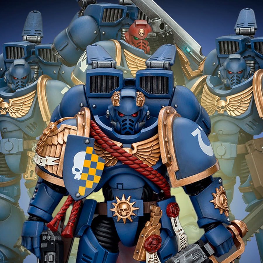 Ultramarines Jump Pack Intercessors with Captain Collectible