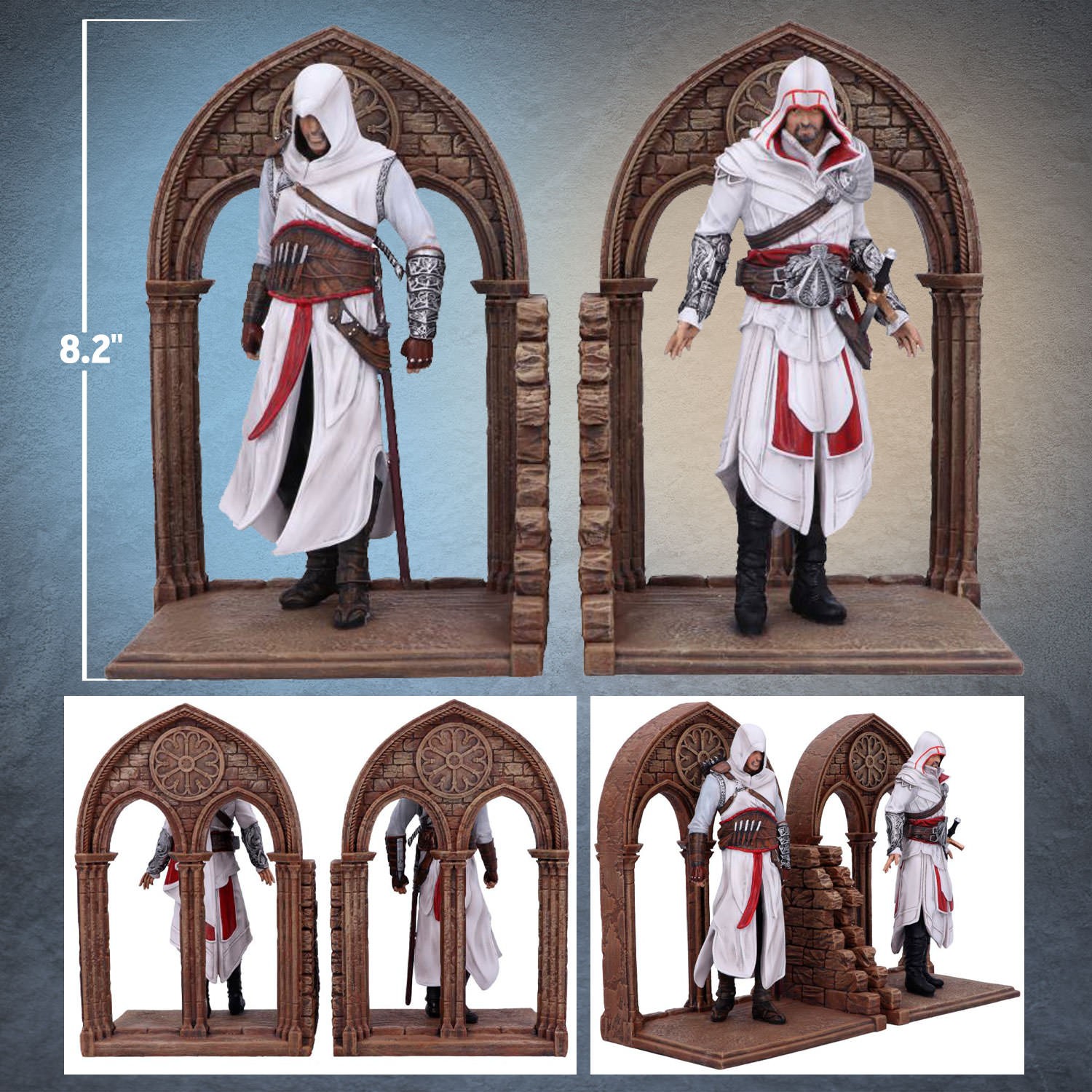 Assassins Creed Altaïr and Ezio Bookends Office Supplies  (Prototype Shown) View 2