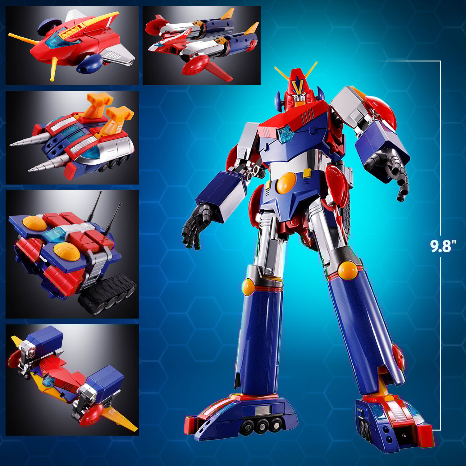 GX-50SP COM-BATTLER V CHOGOKIN 50th ver. Action Figure by Tamashii