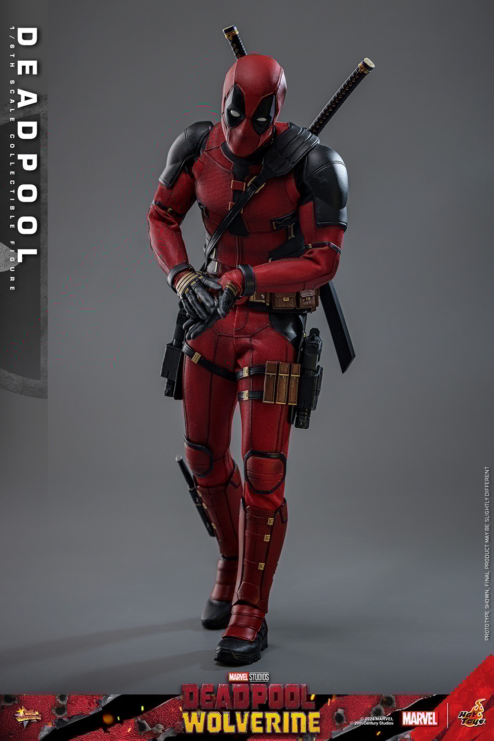 Hot Toys MMS746B Marvel Deadpool and Wolverine Deadpool 1/6