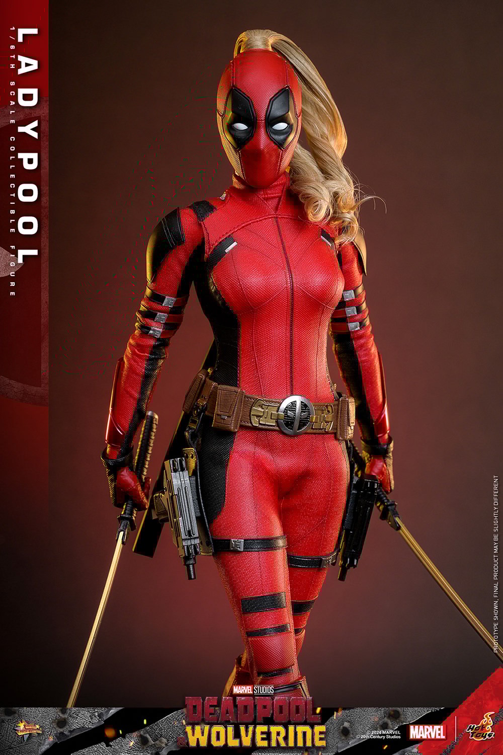 figura-ladypool-hot-toys-expressao-facial Close da Ladypool com expressão facial destacada