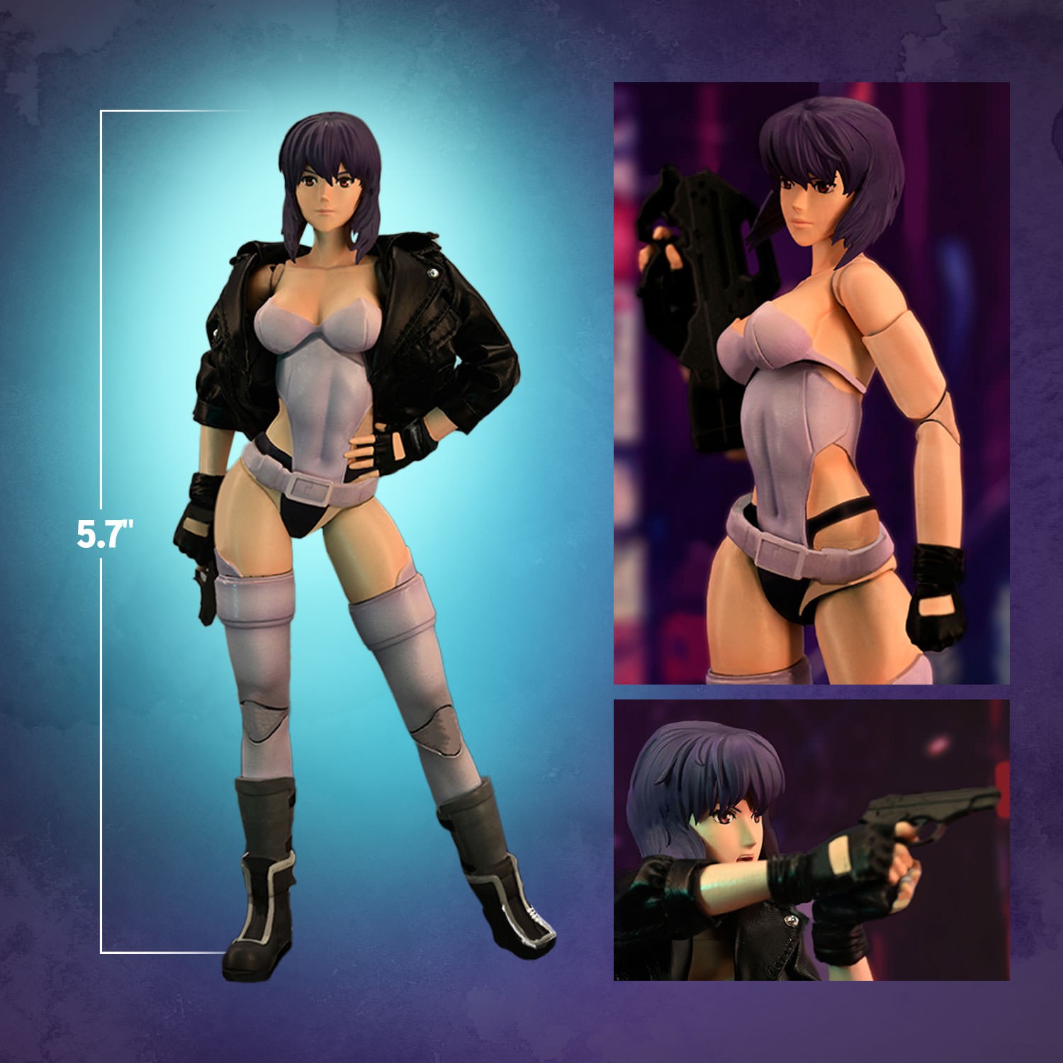Ghost in the Shell Kusanagi Motoko Action Figure  (Prototype Shown) View 2