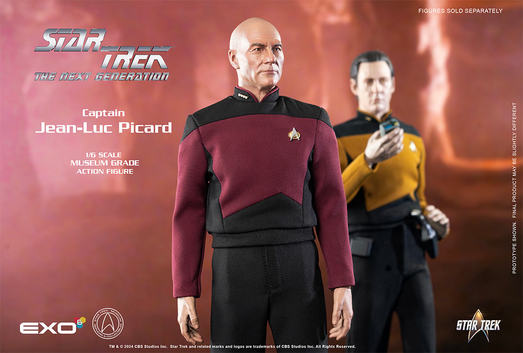 Star Trek Captain Jean-Luc Picard Sixth Scale Figure  (Prototype Shown) View 9