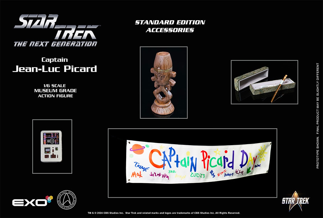 Star Trek Captain Jean-Luc Picard Sixth Scale Figure  (Prototype Shown) View 16