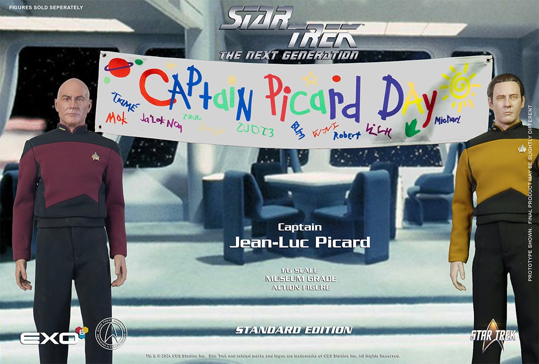 Star Trek Captain Jean-Luc Picard Sixth Scale Figure  (Prototype Shown) View 17
