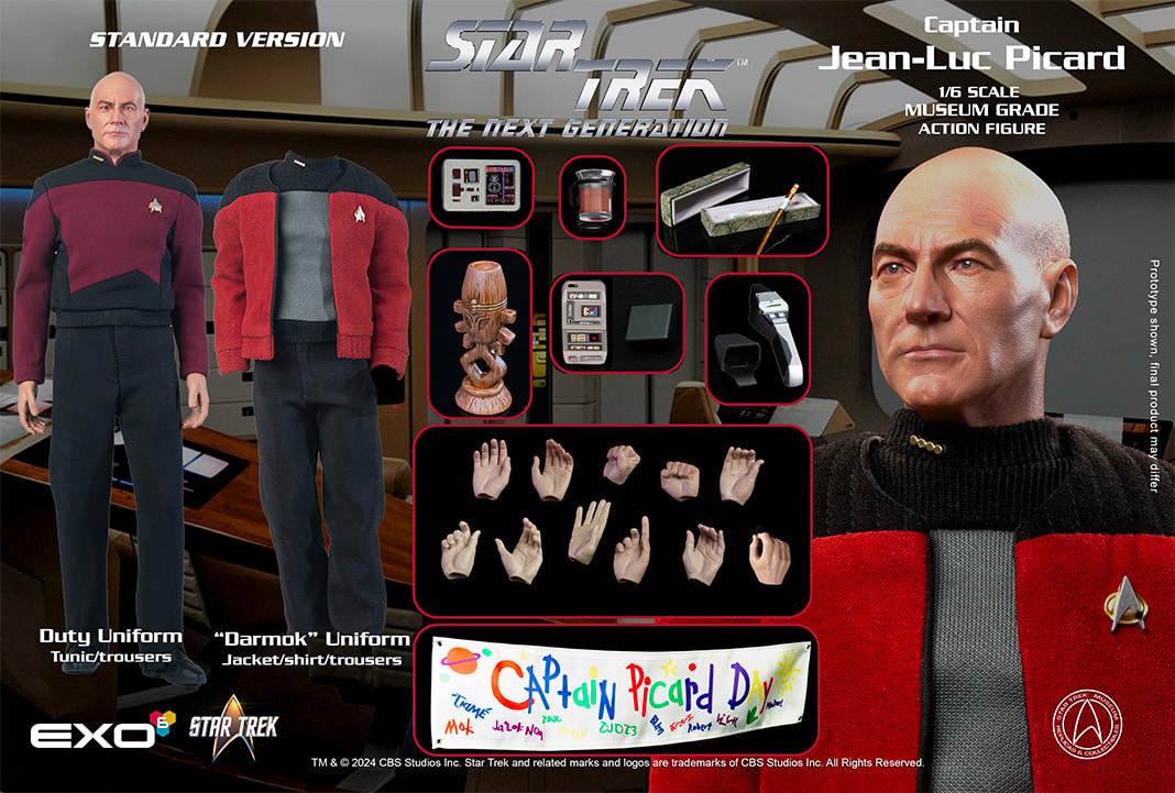 Star Trek Captain Jean-Luc Picard Sixth Scale Figure  (Prototype Shown) View 20
