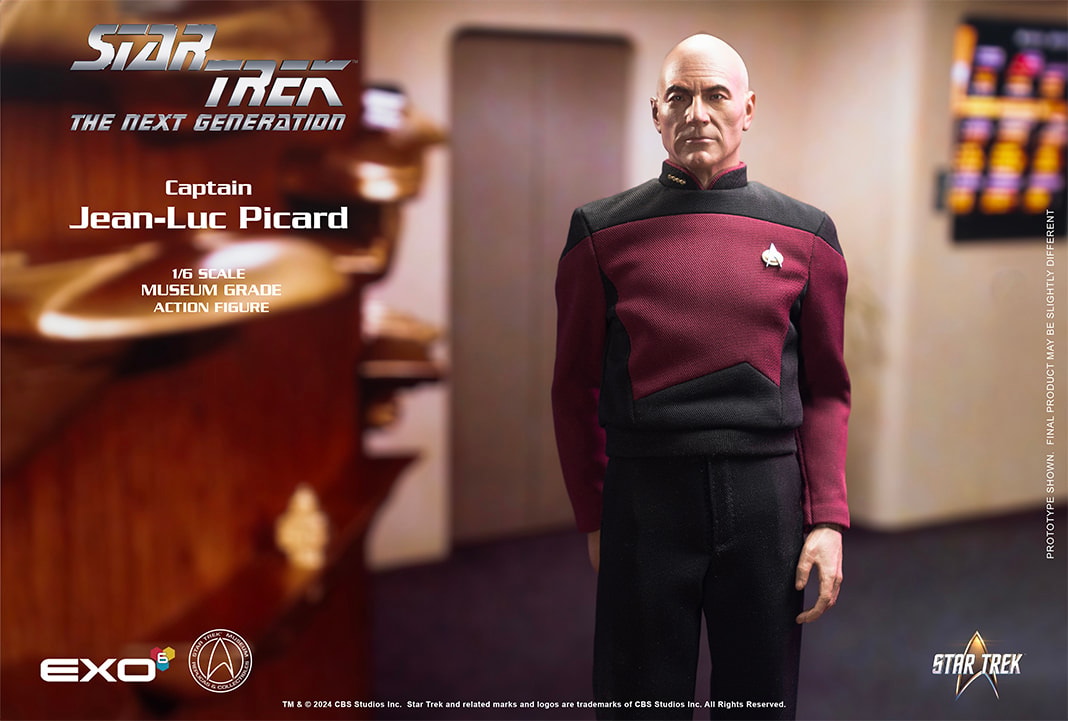 Star Trek Captain Jean-Luc Picard (Essential Duty Uniform) Sixth Scale Figure  (Prototype Shown) View 8