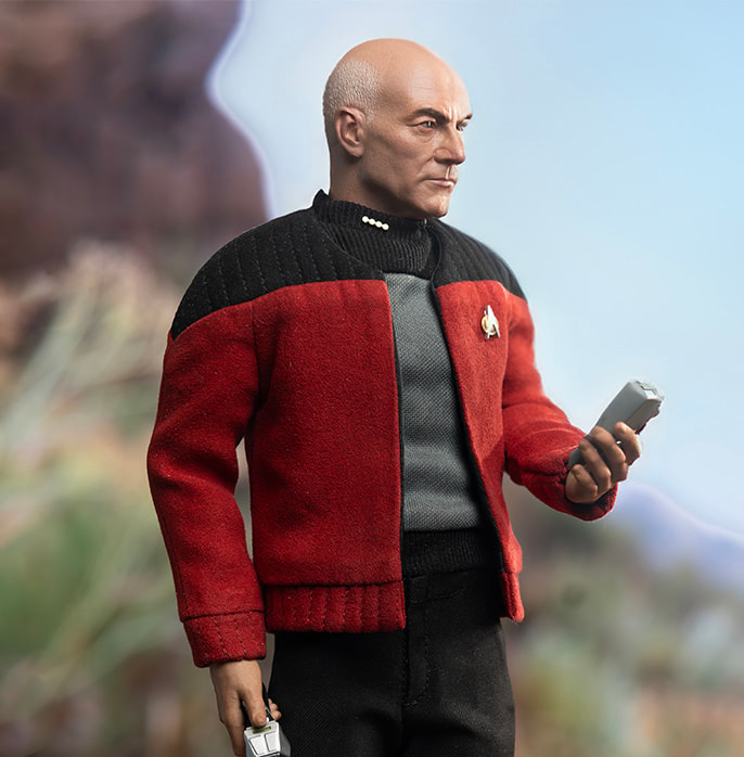 Star Trek Captain Jean-Luc Picard (Essential Darmok Uniform) Sixth Scale Figure  (Prototype Shown) View 4