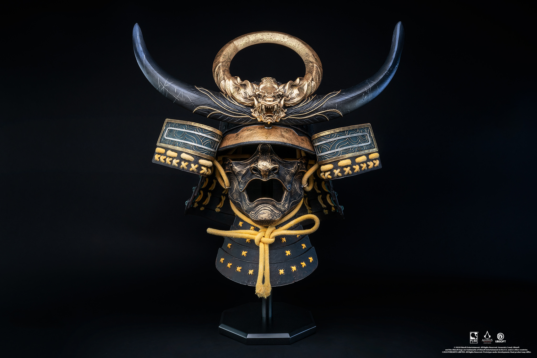 Assassins Creed Yasuke Helmet Scaled Replica  (Prototype Shown) View 1