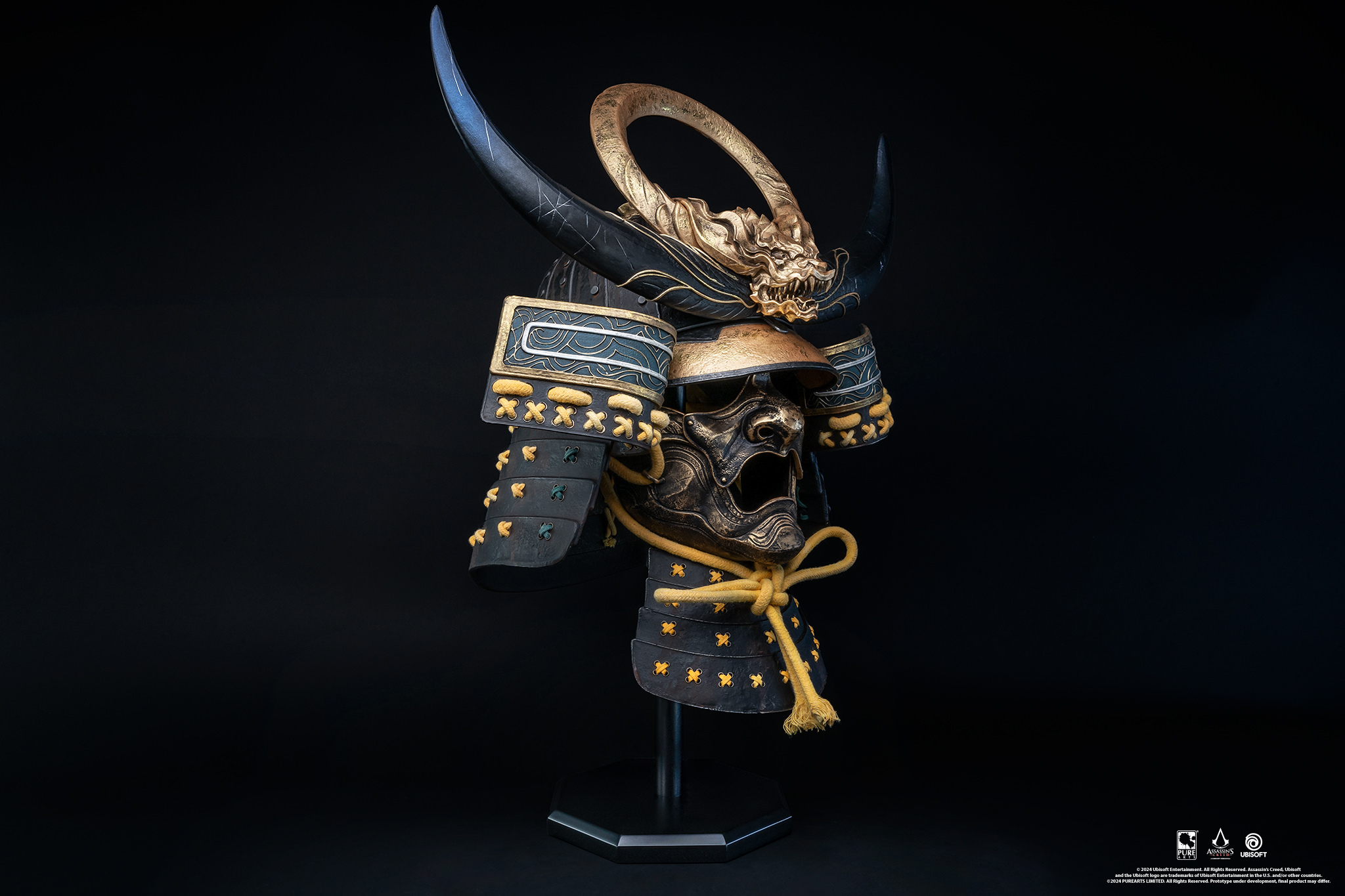 Assassins Creed Yasuke Helmet Scaled Replica  (Prototype Shown) View 7