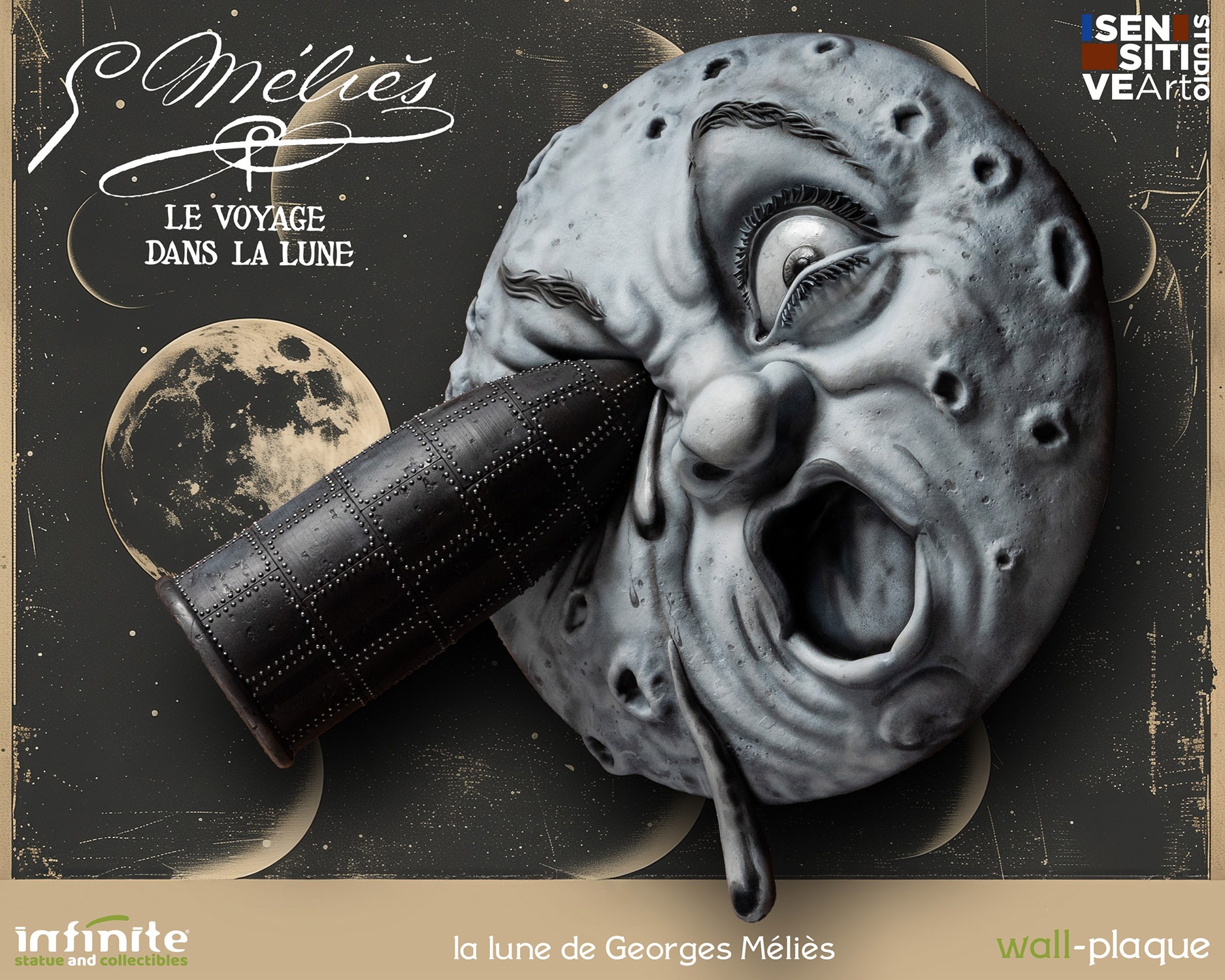 Le Voyage Dans La Lune La Lune de George Melies Wall Decor  (Prototype Shown) View 3