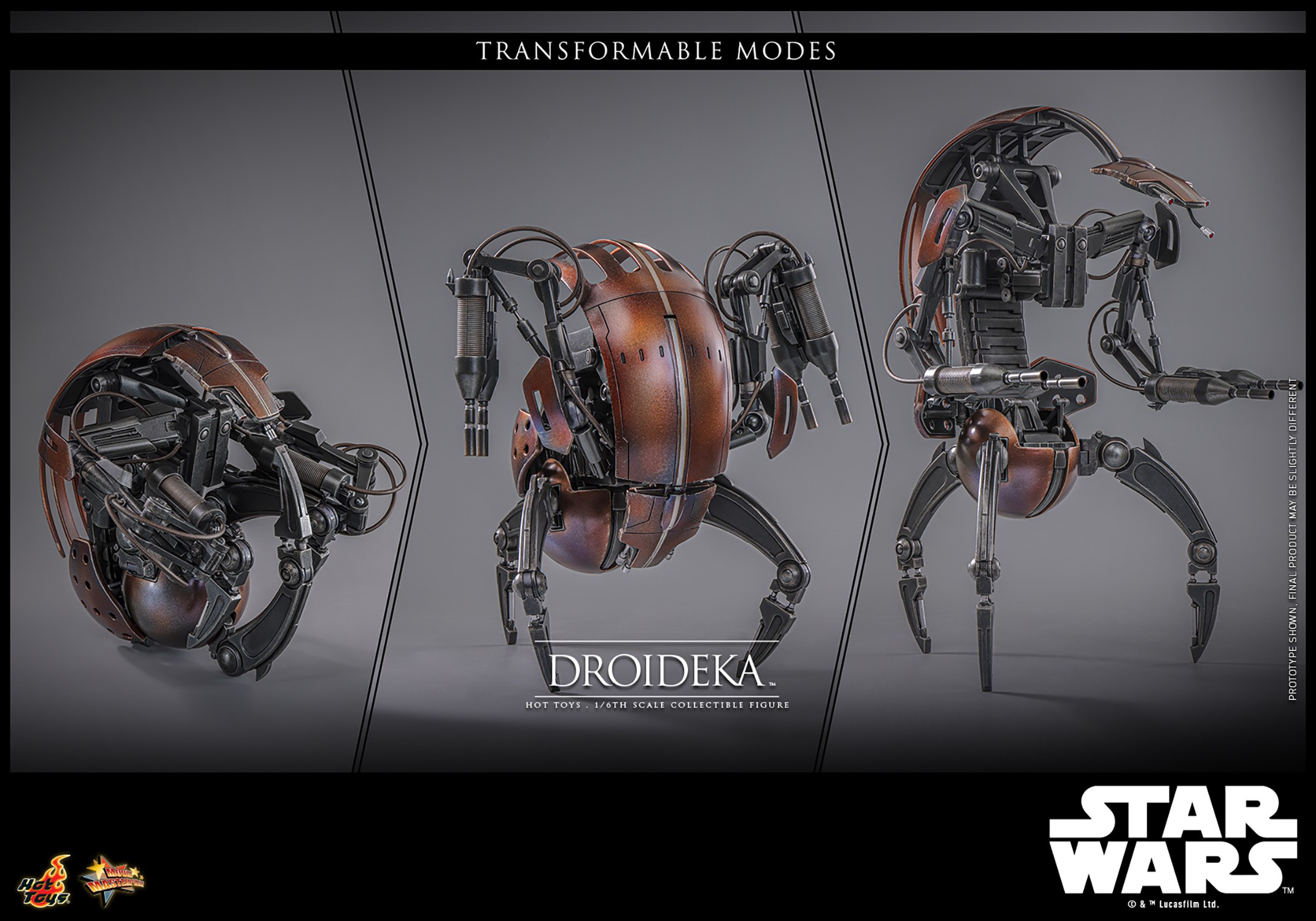 Star Wars Droideka™ Sixth Scale Figure  (Prototype Shown) View 18