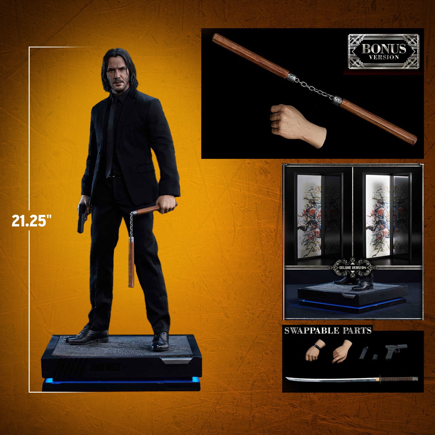John Wick John Wick (Deluxe Bonus Version) Quarter Scale Statue  (Prototype Shown) View 2