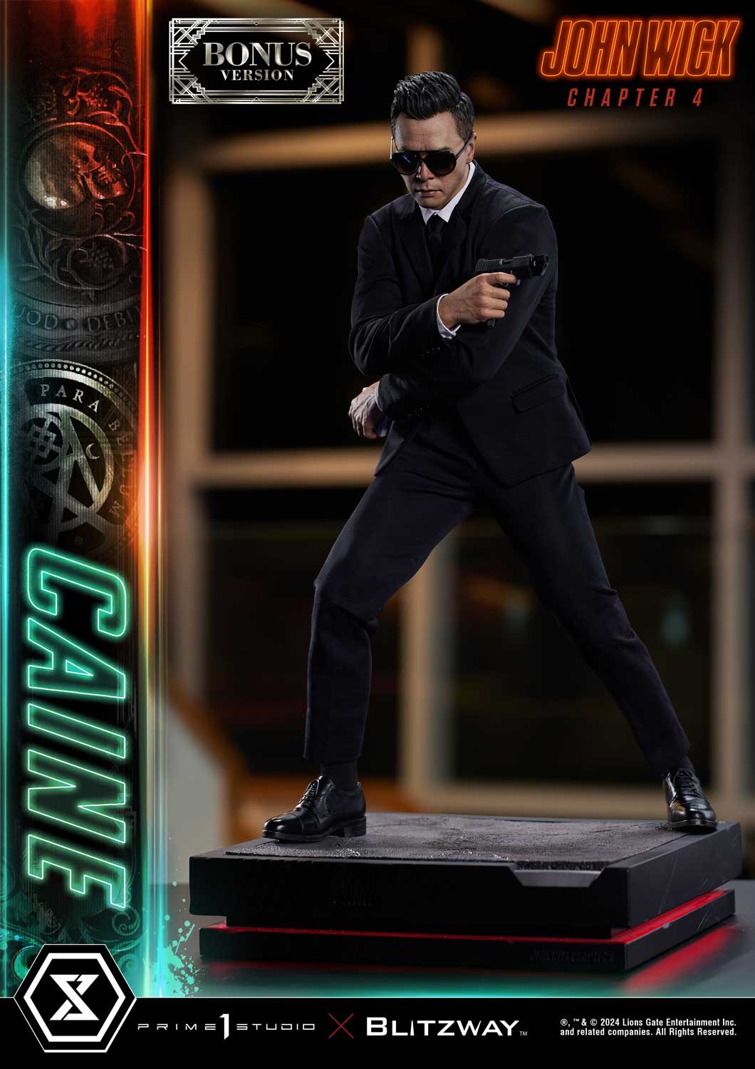 John Wick Caine (Deluxe Bonus Version) Quarter Scale Statue  (Prototype Shown) View 6