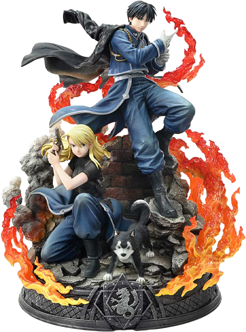Fullmetal Alchemist Roy Mustang & Riza Hawkeye (Deluxe Bonus Version) Statues  (Prototype Shown) View 17