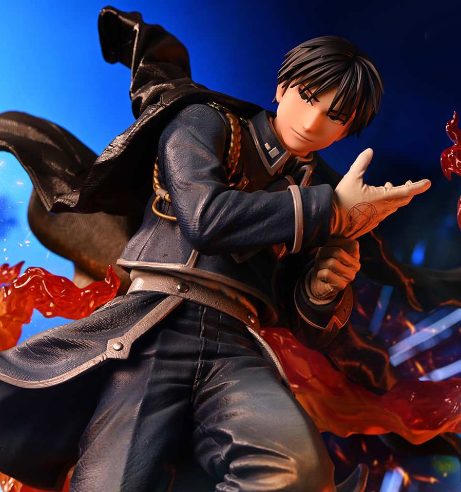 Fullmetal Alchemist Roy Mustang & Riza Hawkeye (Deluxe Bonus Version) Statues  (Prototype Shown) View 4