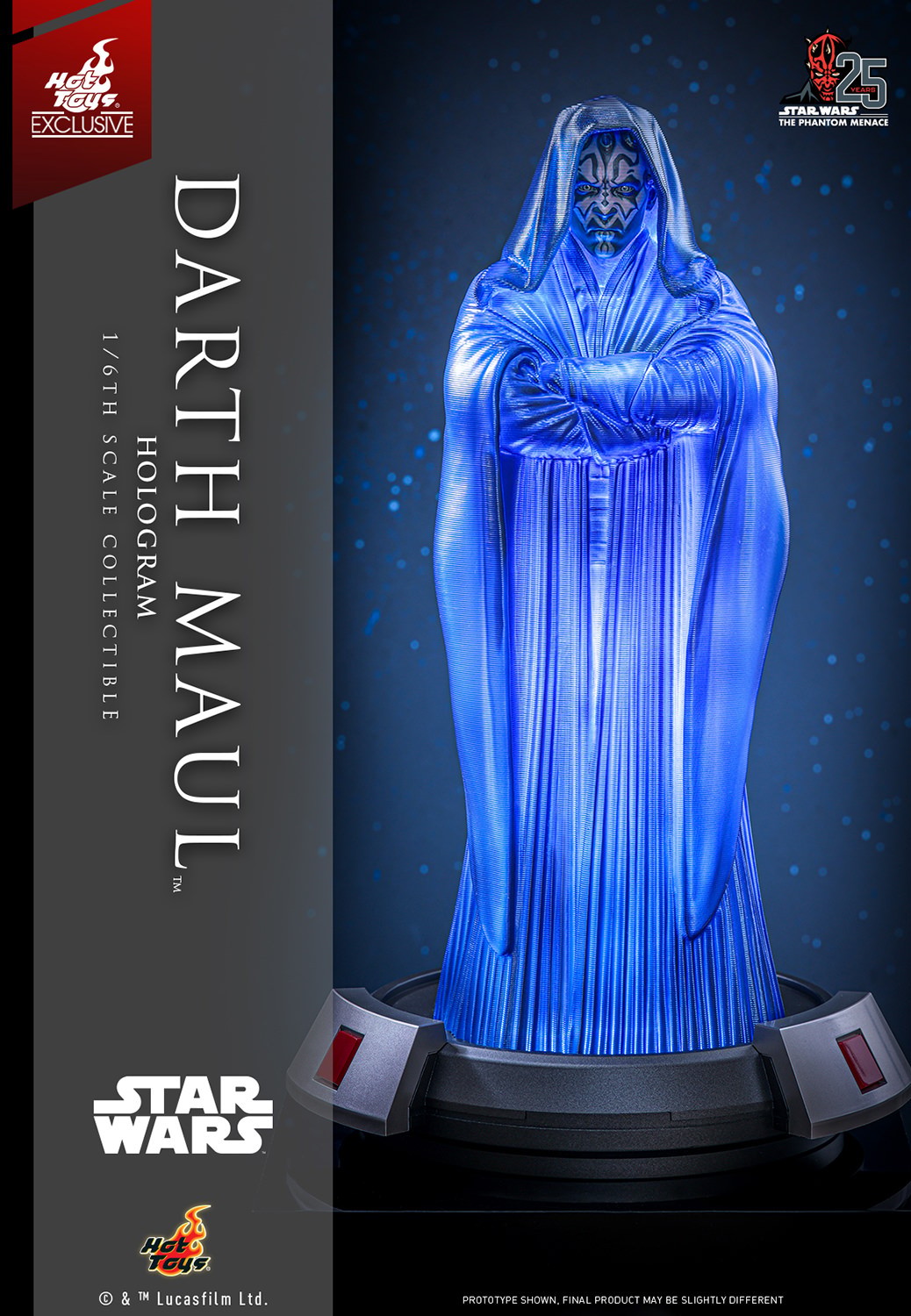Star Wars Darth Maul Hologram Sixth Scale Figure Accessory  (Prototype Shown) View 6
