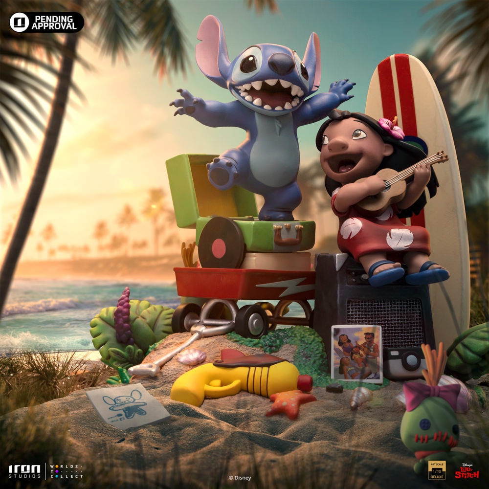 ⭐︎stitch⭐︎ Stitch 1:10 Scale Statue by Iron Studios | Sideshow Collectibles