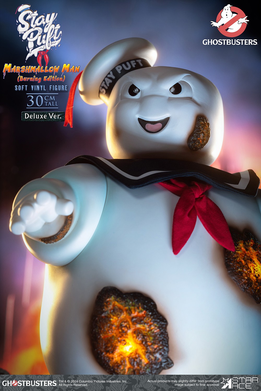 Ghostbusters Stay Puft Marshmallow Man (Burning Edition) Deluxe Statues  (Prototype Shown) View 6