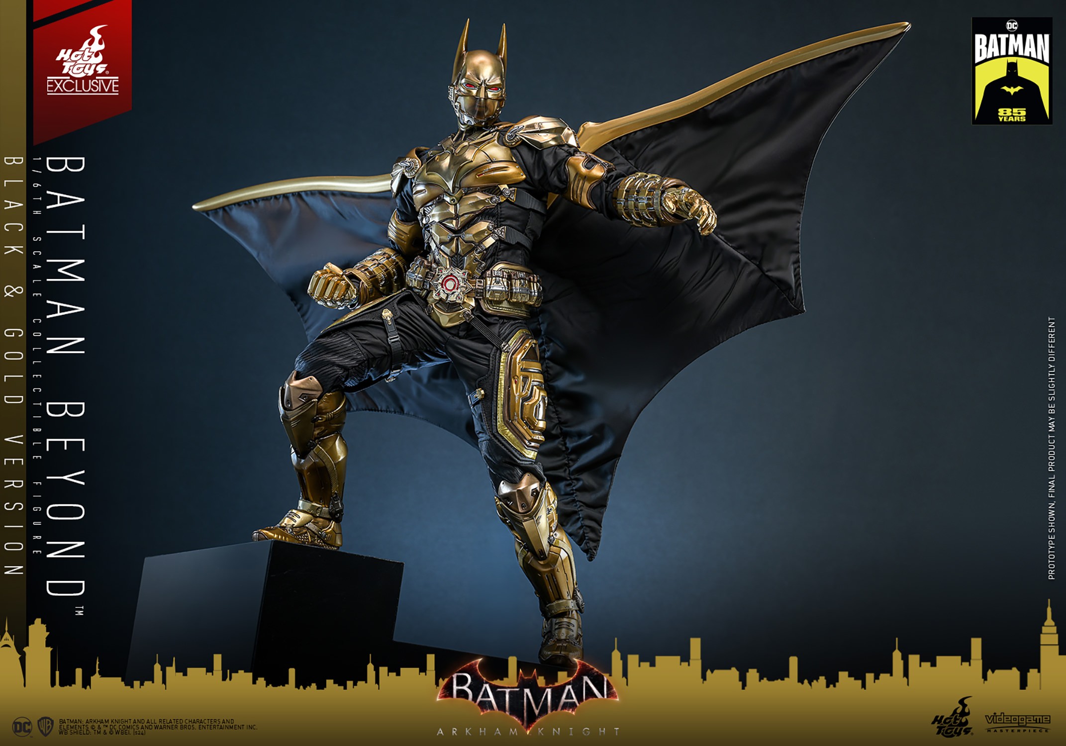 DC Comics Batman Beyond (Black & Gold Version) Sixth Scale Figure  (Prototype Shown) View 13