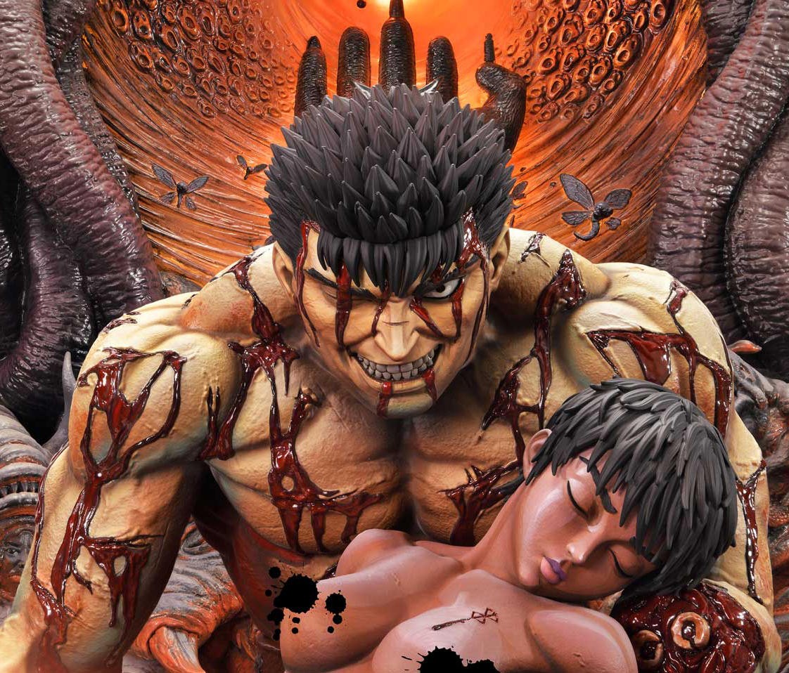 Berserk Guts & Casca Quarter Scale Statue  (Prototype Shown) View 3