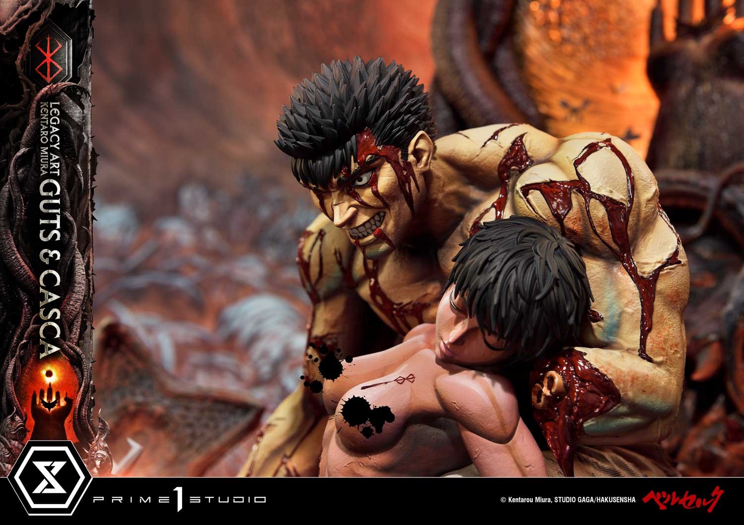 Berserk Guts & Casca Quarter Scale Statue  (Prototype Shown) View 22