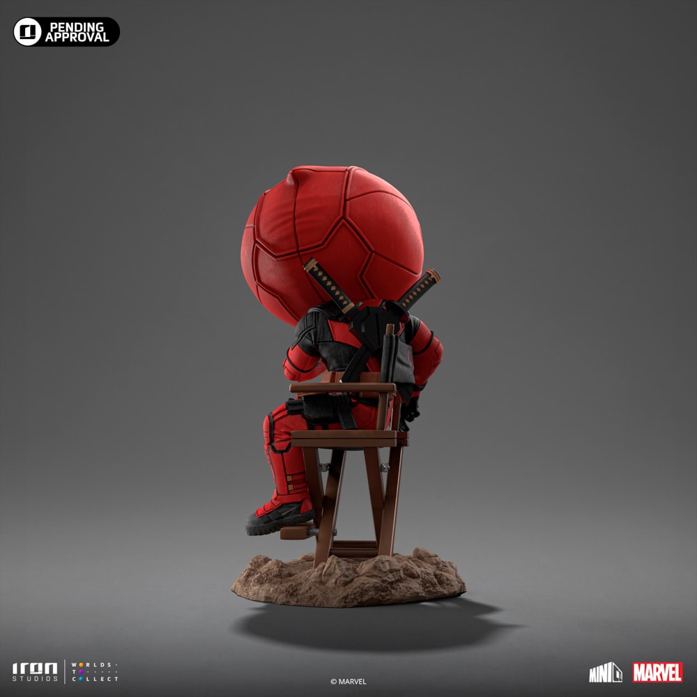 Estátua colecionável Deadpool MiniCo de frente
