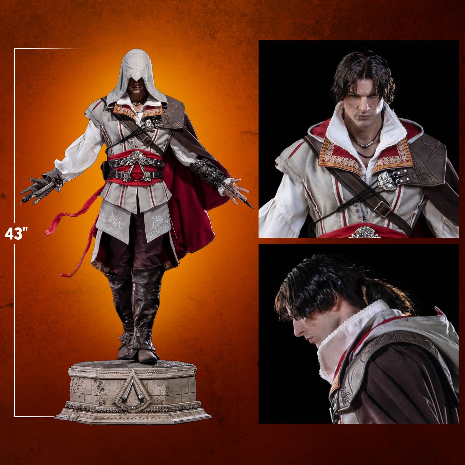 アサシンクリード Purearts ezio 1/4 Bスタチュー フィギュア Ezio Auditore Statue by PureArts | Sideshow Collectibles