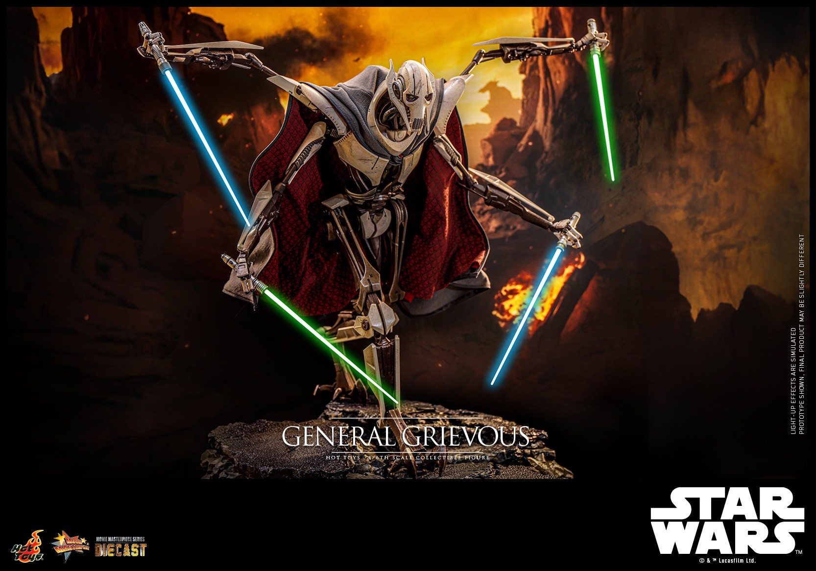 Star Wars General Grievous™ Sixth Scale Figure  Collector Edition (Prototype Shown) View 4