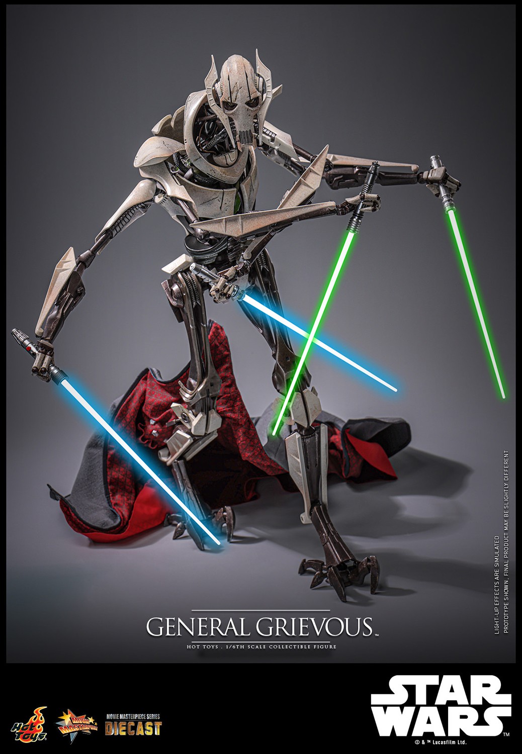 Star Wars General Grievous™ Sixth Scale Figure  Collector Edition (Prototype Shown) View 6