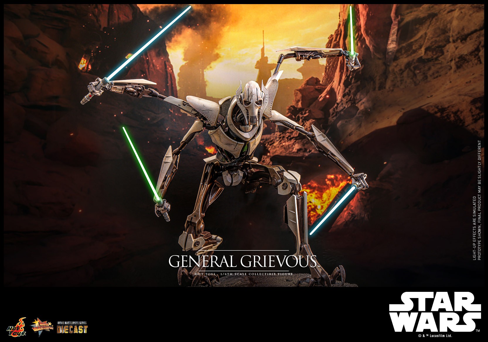 Star Wars General Grievous™ Sixth Scale Figure  Collector Edition (Prototype Shown) View 8