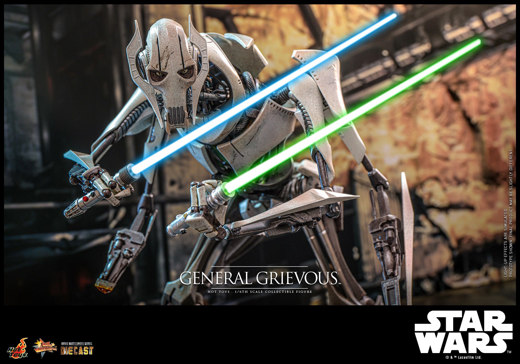 STAR WARS GENERAL GRIEVOUS フィギュア General Grievous Sixth Scale Figure by Hot Toys | Sideshow