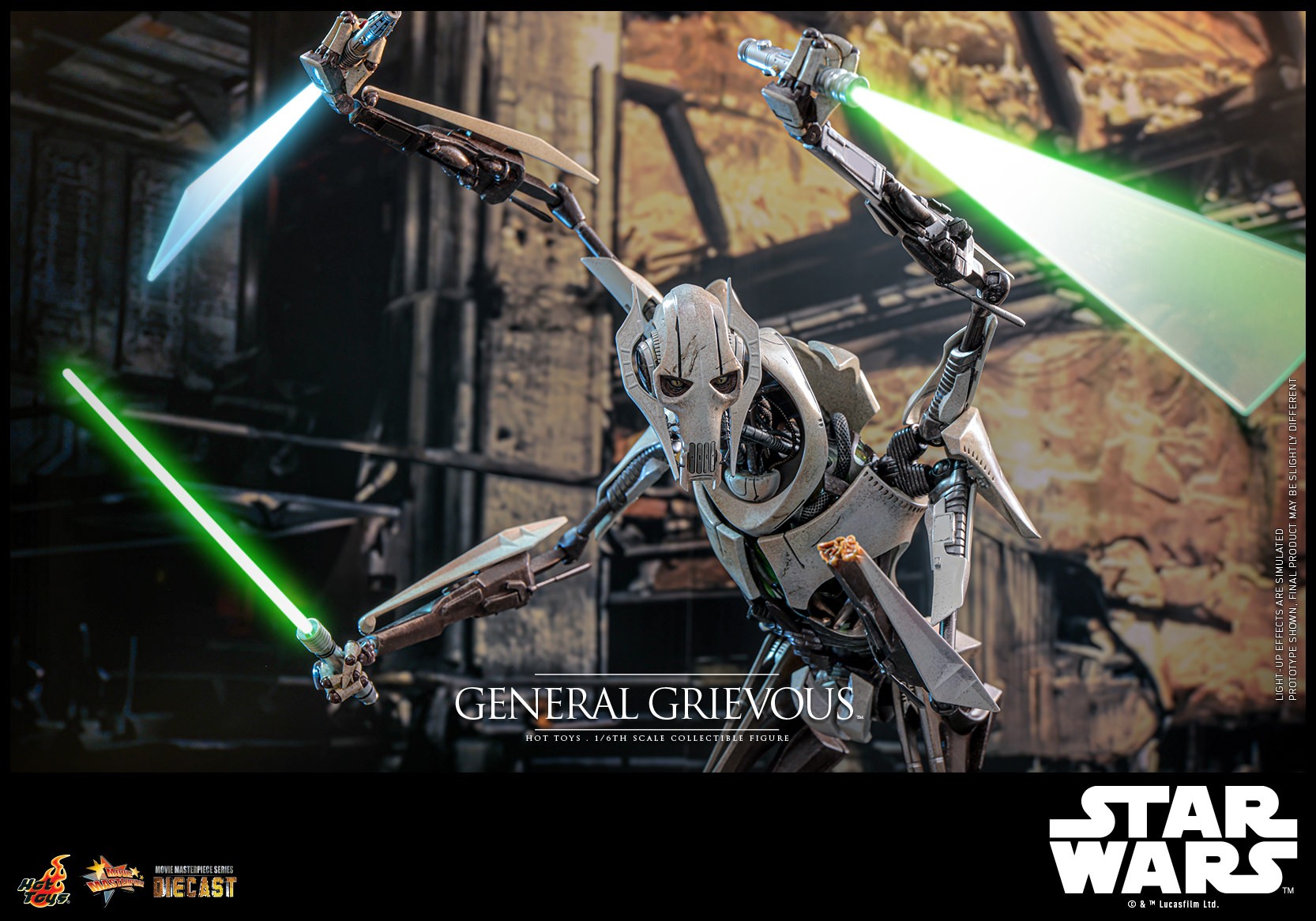Star Wars General Grievous™ Sixth Scale Figure  Collector Edition (Prototype Shown) View 10