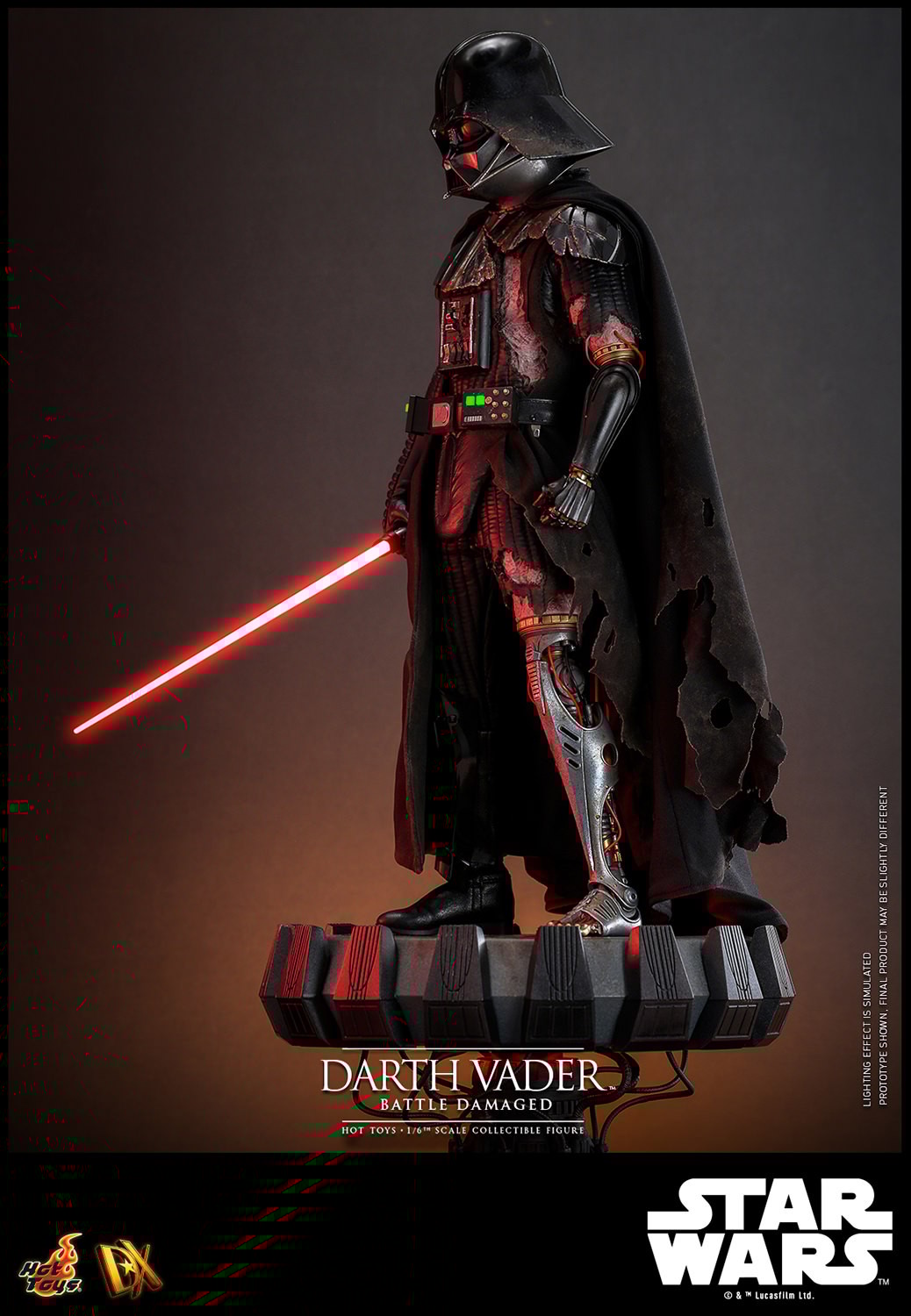 Darth Vader (Battle Damaged) Sixth Scale Figure by Hot Toys