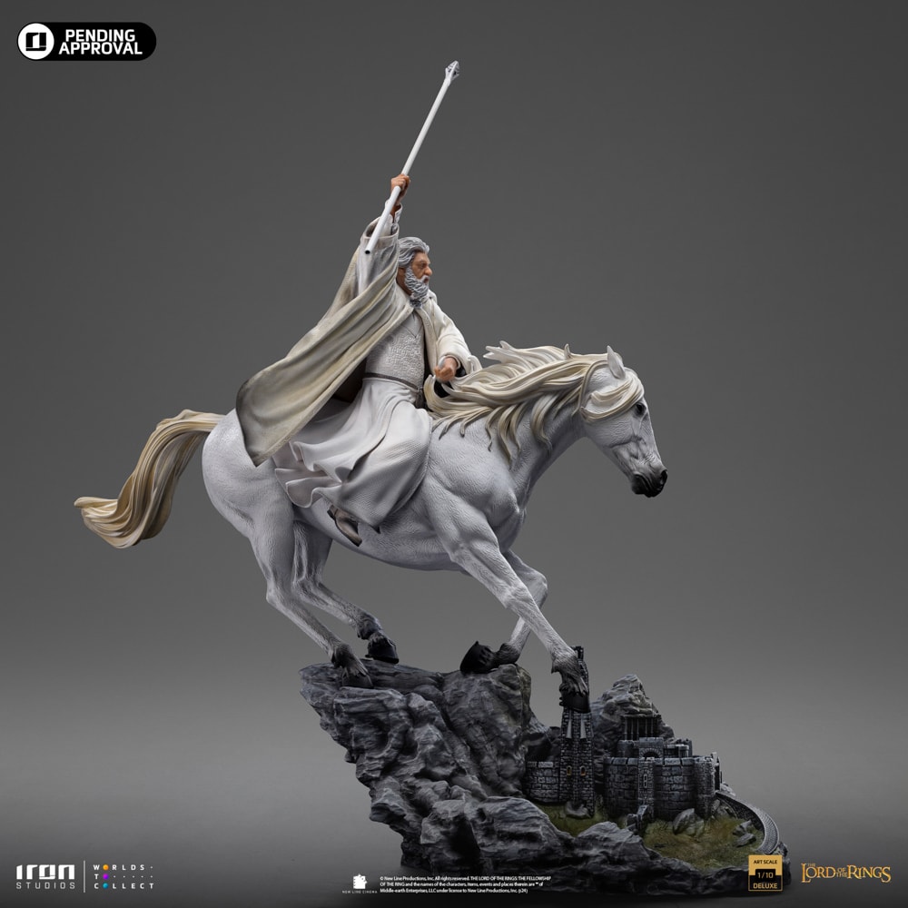 The Lord of the Rings Gandalf the White and Shadowfax Deluxe 1:10 Scale Statue  (Prototype Shown) View 10