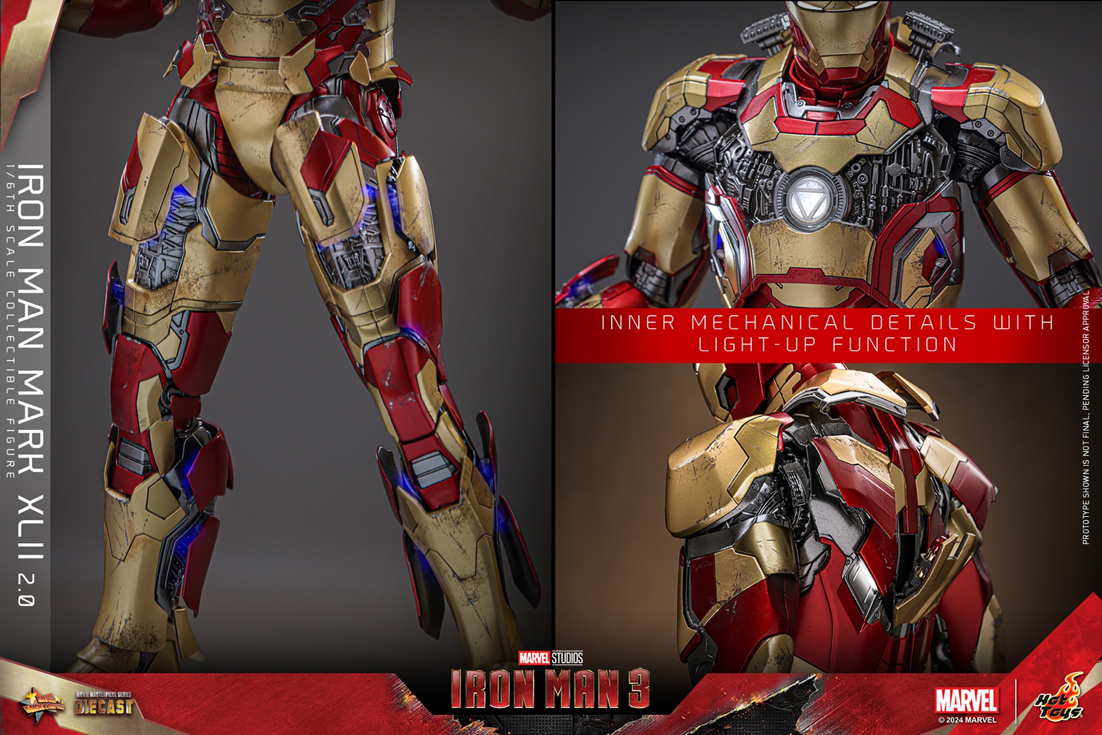 Marvel Iron Man Mark XLII (2.0) Sixth Scale Figure  Collector Edition (Prototype Shown) View 19