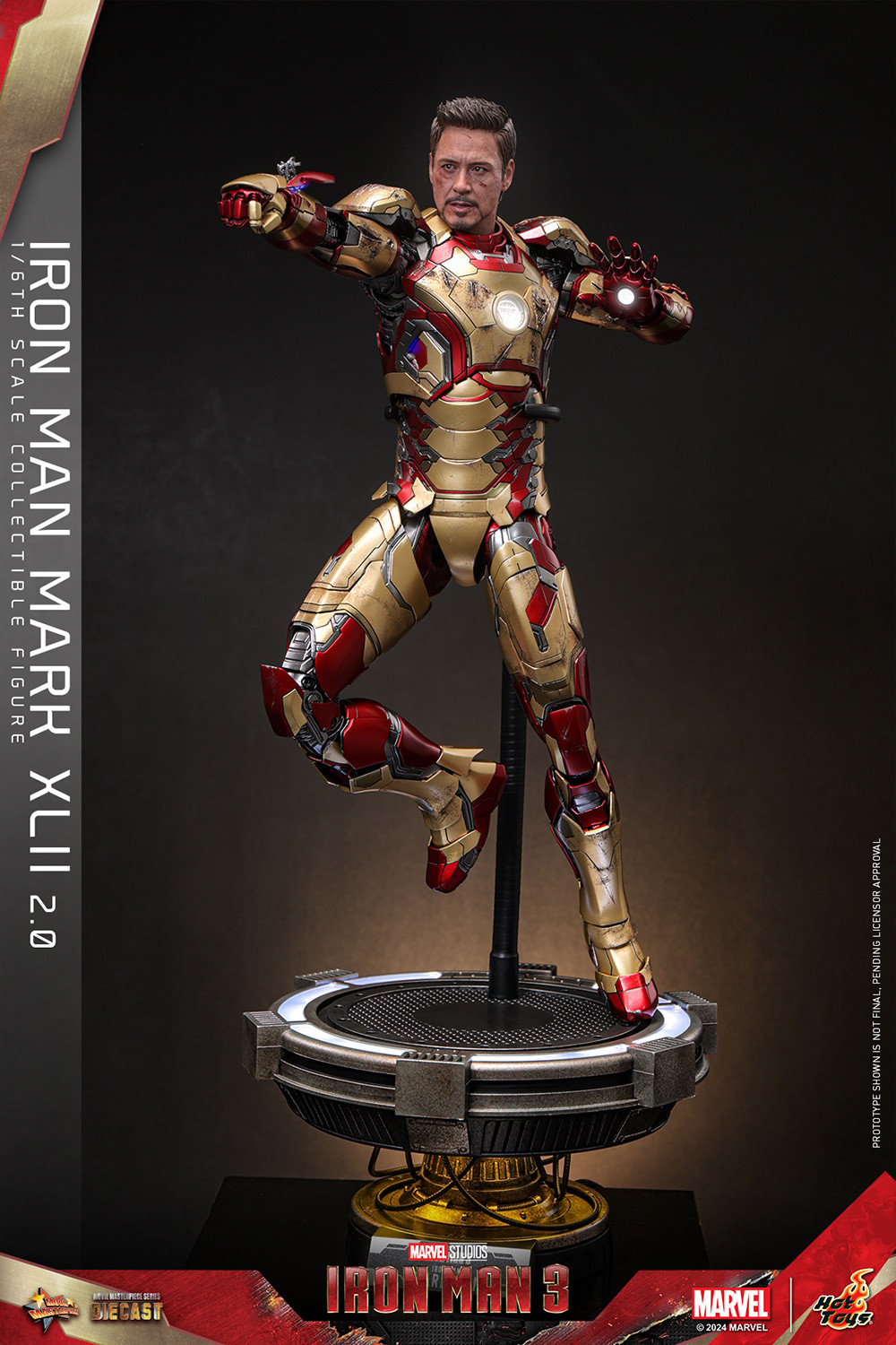Marvel Iron Man Mark XLII (2.0) (Special Edition) Sixth Scale Figure  (Prototype Shown) View 2