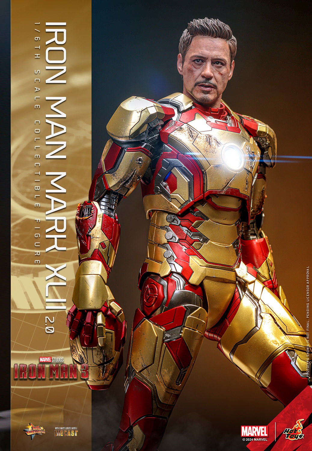 Marvel Iron Man Mark XLII (2.0) (Special Edition) Sixth Scale Figure  (Prototype Shown) View 6