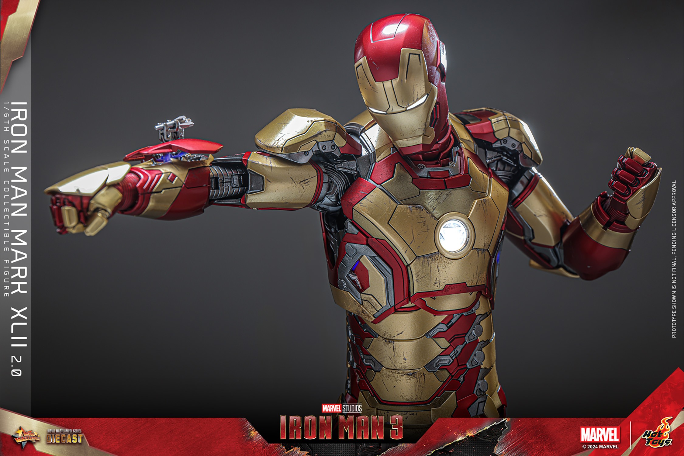 Marvel Iron Man Mark XLII (2.0) (Special Edition) Sixth Scale Figure  (Prototype Shown) View 17