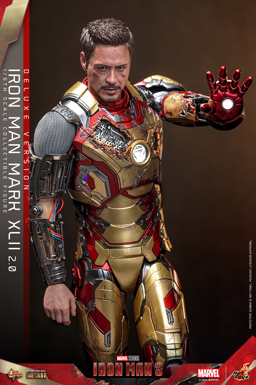 Marvel Iron Man Mark XLII (2.0) Deluxe Sixth Scale Figure  (Prototype Shown) View 7